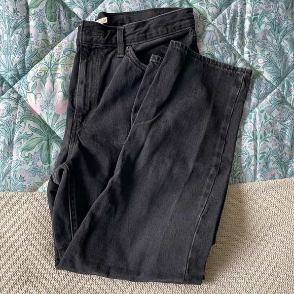 Levi's Denim - Levi's Women's Black 94 Baggy Straight Leg Jeans